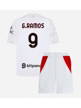 Otroški Nogometna dresi replika AC Milan Goncalo Ramos #9 Gostujoči 2026-27 Kratek rokav (+ hlače)